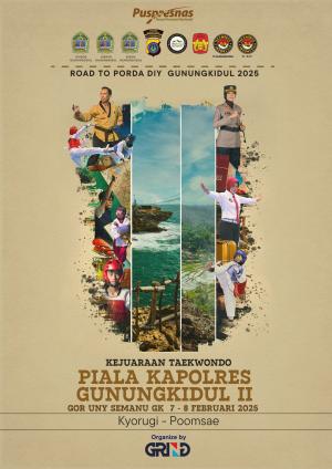 Kejuaraan KAPOLRES GUNUNG KIDUL TAEKWONDO CHAMPIONSHIP II TH.2025 Pengkab TI GK - GRIND ti-kingstarsemarang.com